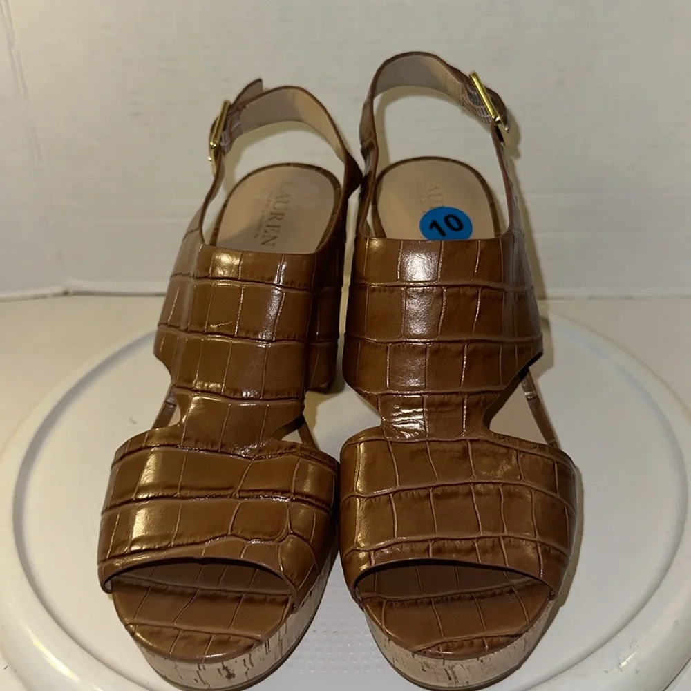 🆕Ralph Lauren Cork Platform Heels